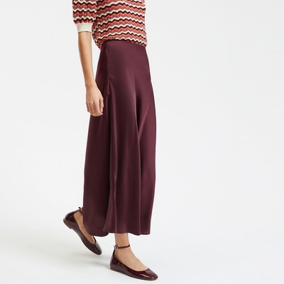 Gonna svasata lunga in satin opaco, Signature MARION LA REDOUTE COLLECTIONS