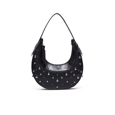 Sac a main noir clouté cheap