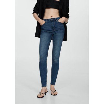 Jean bleu fonce femme taille haute La Redoute
