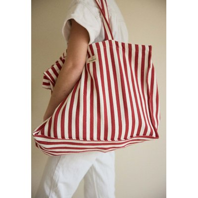 Sac week-end en coton, RAYURES GABRIELLE PARIS