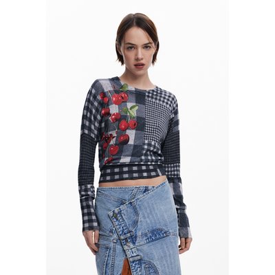 Pull vichy fruits DESIGUAL