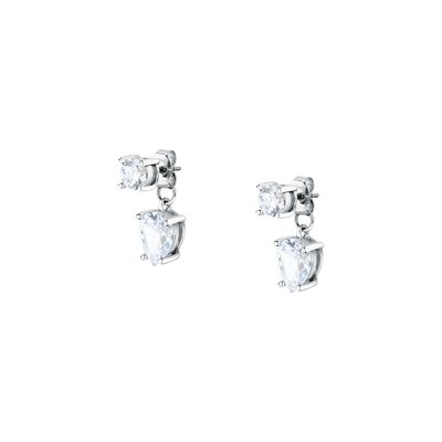 Boucles D'Oreilles en acier, cristaux, TESORI MORELLATO