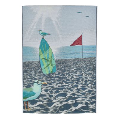 Tapis d'été tissé pour l'intérieur et l'extérieur - Rantum Beach THEKO