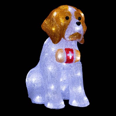 Saint bernard lumineux extérieur H38cm 40 LED + transfo FEERIC LIGHTS & CHRISTMAS