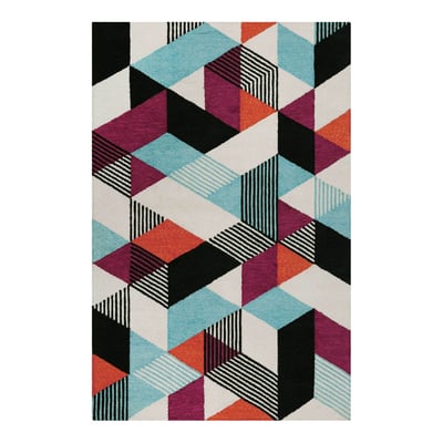Tapis fait main à poil ras kaléidoscope ,  Uptown ESPRIT