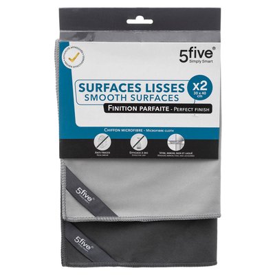 2 chiffons microfibre 5FIVE SIMPLY SMART