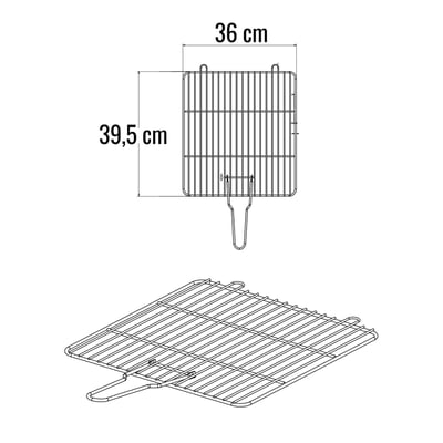 Grille barbecue en acier chromé SOMAGIC