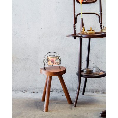 Tabouret en bois Axel N°500 - Bon état DEBONGOUT