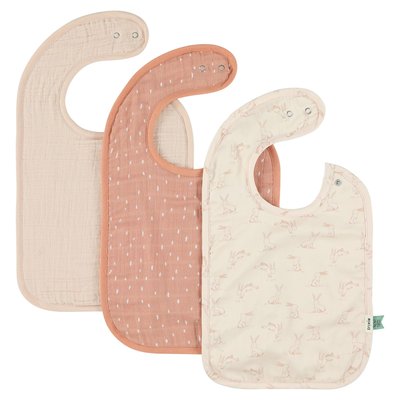 Lot de 3 bavoirs Rosy Rabbit - Trixie TRIXIE