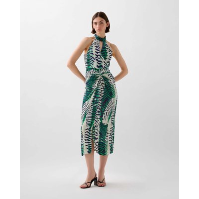 Robe midi halter drapée SCALPERS