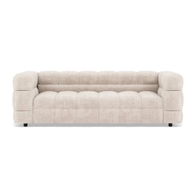 Canapé droit 3 places en velours texturé, AUGUSTIN BEST MOBILIER
