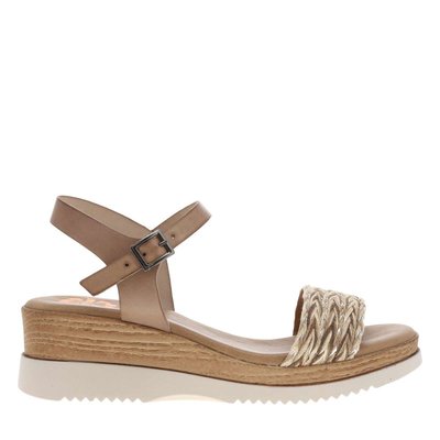 Sandales cuir talon semi-compensée PORRONET