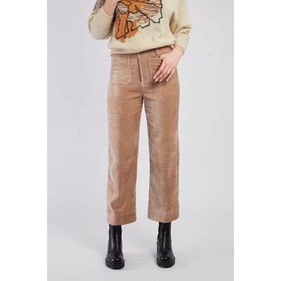 Pantalon droit en velours FLAURIANE DERHY