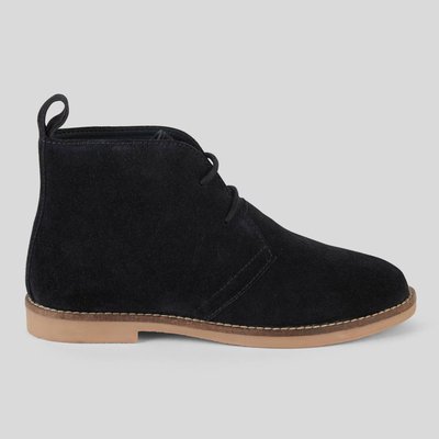 Boots à lacet en cuir responsable MONOPRIX