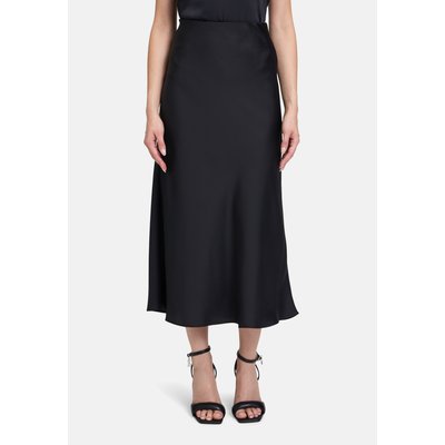 Jupe en satin longueur mollets VERA MONT
