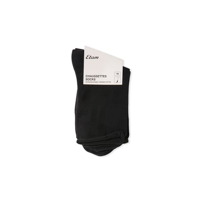 Lot de 2 paires de chaussettes avec coton COTON MIDI PAC ETAM