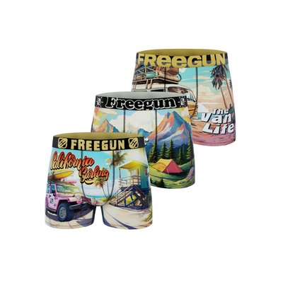 Lot De 3 Boxers Microfibre FREEGUN