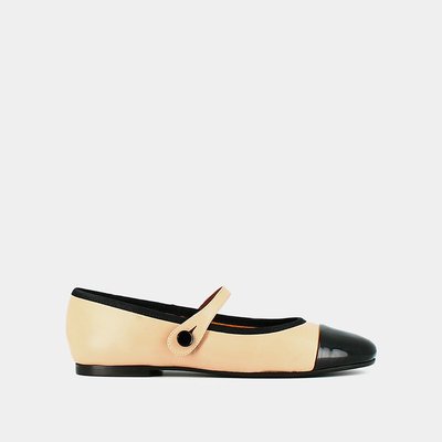Leren ballerina's Dreux, made in Europe JONAK