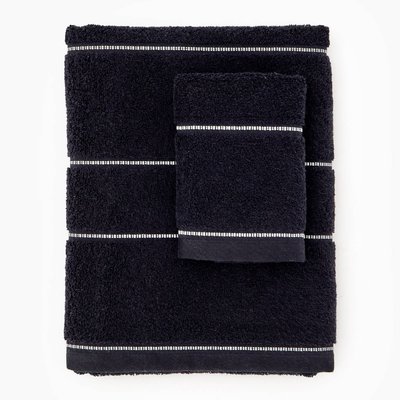 Serviette de toilette à rayures, en coton BIO GOTS MONOPRIX MAISON