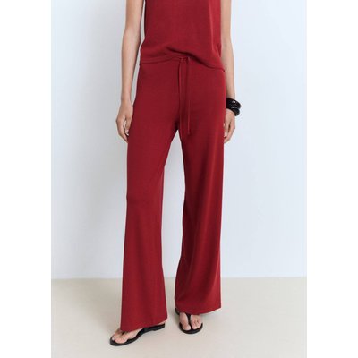 Pantalon maille coton lin MANGO