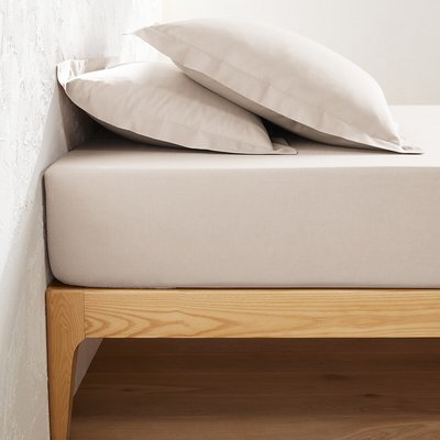 Fixleintuch Scenario, Polybaumwolle uni, Steg 25 cm LA REDOUTE INTERIEURS