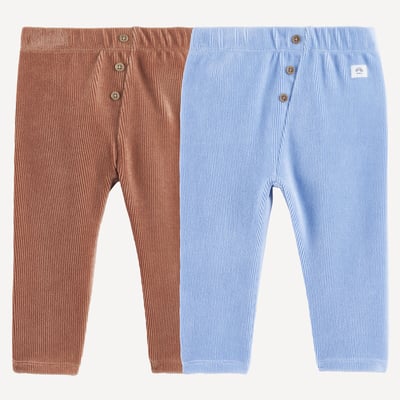 Lote de 2 leggings, em bombazina LA REDOUTE COLLECTIONS
