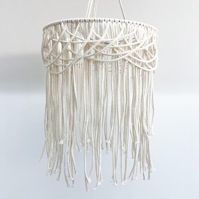 Decoração abajur em macramé CELINE, Macramar MACRAMAR