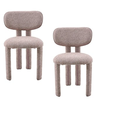 Chaise en tissu à pieds ronds (lot de 2) CORTINA PIER IMPORT