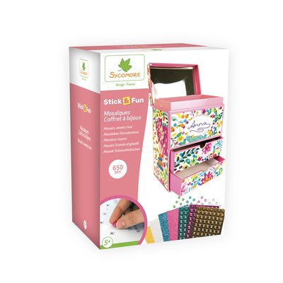 Mosaïques 3D Coffret à bijoux SYCOMORE