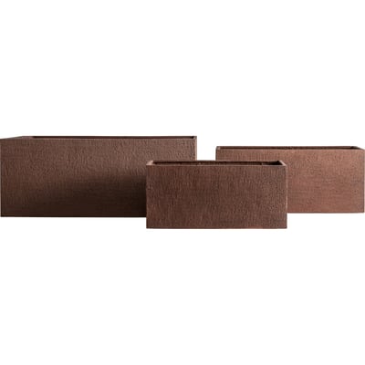 Pot de plante en ciment contemporain, Lot de 3 RECOLLECTION