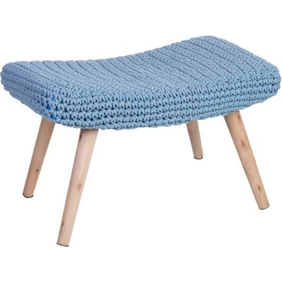 Banquette en bois  avec assise coton tressé RECOLLECTION