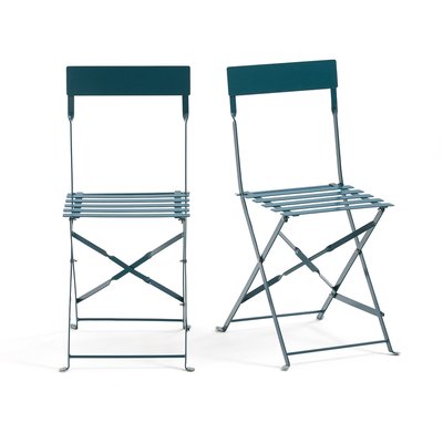 Set of 2 Ozevan Folding Metal Chairs LA REDOUTE INTERIEURS
