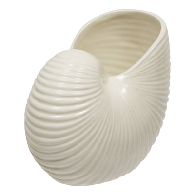 Vase coquillage nautile en dolomite OCEA ATMOSPHERA
