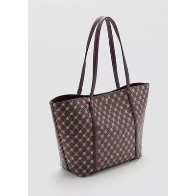 Sac cabas imprimé logo MANGO