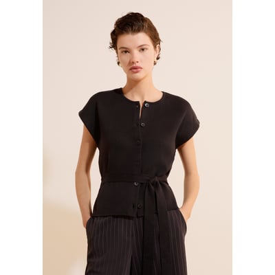 Top en maille ceinturé SIDONIE VESTE ETAM