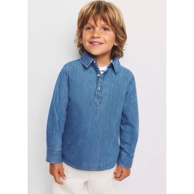 Chemise denim coton MANGO BABY