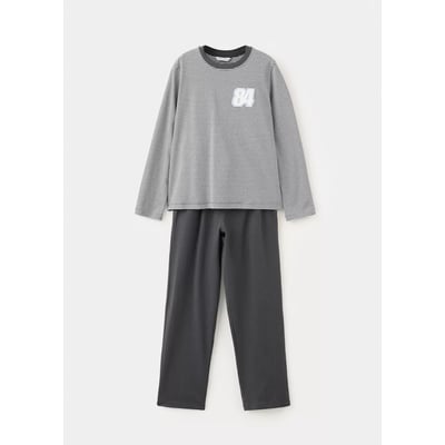 Pyjama long à rayures imprimé MANGO KIDS