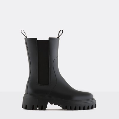 Boots en caoutchouc, super légers, tige moyenne mate et vegan CORA LEMON JELLY