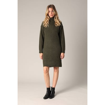 Robe pull à col montant en maille douce CLOELIE DEELUXE