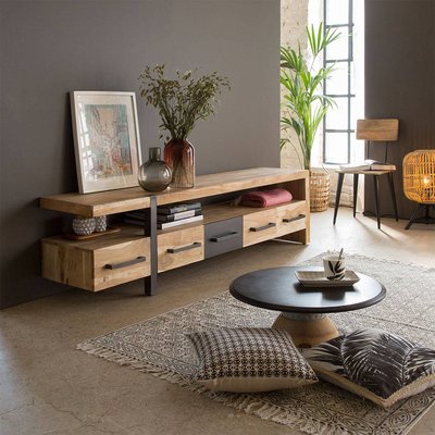 Meuble TV en bois d'acacia  PRAIA MADE IN MEUBLES 