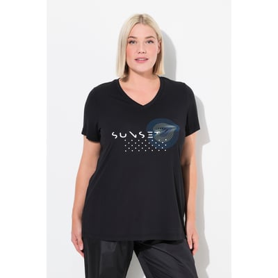 T-shirt de sport, séchage rapide, col V ULLA POPKEN