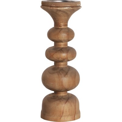 Bougeoir en bois et fer, lot de 2, S.fellih RECOLLECTION
