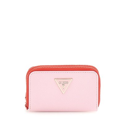 Mini Portefeuille Saffiano Logo Triangulaire GUESS