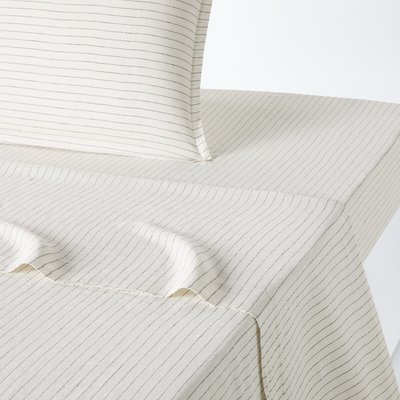 Drap plat lin lavé, Linot Rayé LA REDOUTE INTERIEURS