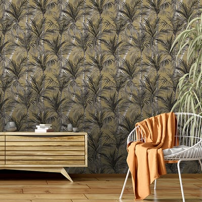 Papier peint palmier irisé HEXOA