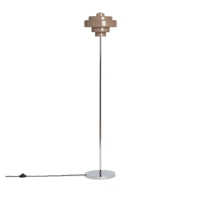 Lampadaire en verre et métal H150cm- ELLA DRAWER