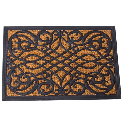 Paillasson coco et caoutchouc volutes 60x40cm WADIGA