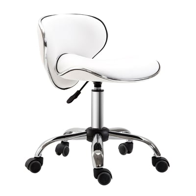 Tabouret de salon Polyuréthane Blanc HOMCOM