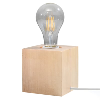 Lampe à poser Bois Bois Naturel E27 1 Ariz EDEN