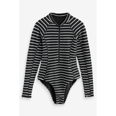 Maillot de bain lycra manches longues froissé NEXT